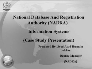 Nadra database management system