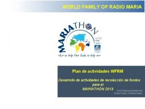 Radio maria world family