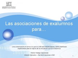 Las asociaciones de exalumnos para Una conversacin en