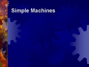 Names of simple machines