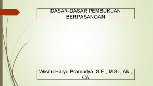 Pembukuan berpasangan