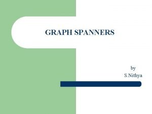 Graph spanner