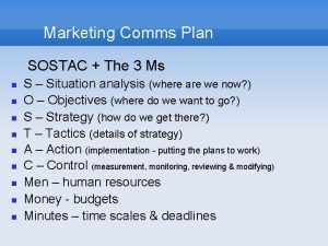 Sostac analysis