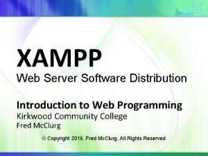 Xampp introduction Xampp introduction