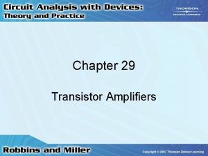 Purpose of capacitor in transistor amplifier