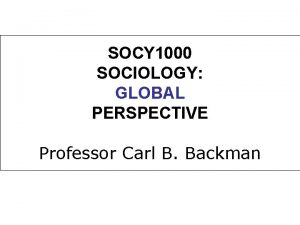 Macrosociology example