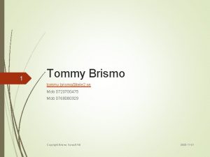 Tommy brismo