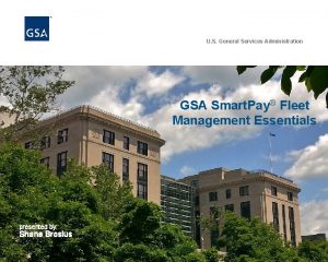 U S General Services Administration GSA Smart Pay