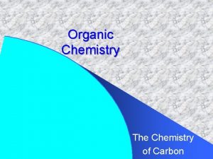 Organic Chemistry The Chemistry of Carbon Table of