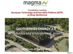 Constitution meeting European Technology and Innovation Platform ETIP