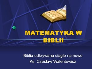 Matematyka w biblii