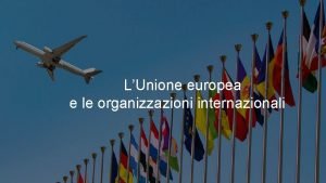LUnione europea e le organizzazioni internazionali LUnione europea