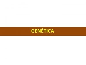 GENTICA Conceitos gerais Gene fragmento de DNA que