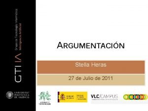 ARGUMENTACIN Stella Heras 27 de Julio de 2011