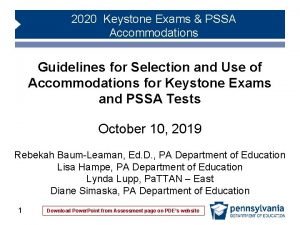 Pssa scribing guidelines