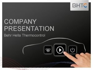 Behr-hella thermocontrol (bhtc)