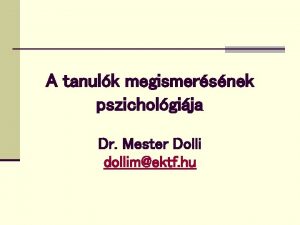 Mester dolli