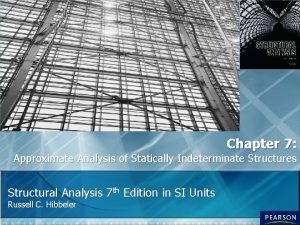 A building bent deflects in the same way as A building bent deflects in the same way as