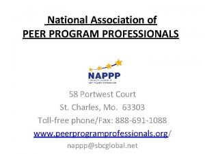 National peer helpers association