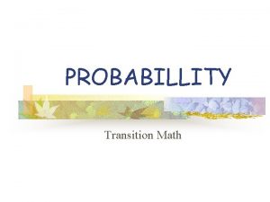 What is probabillity
