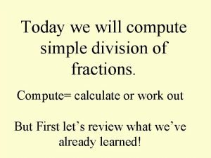 Equivalent fractions by dividing