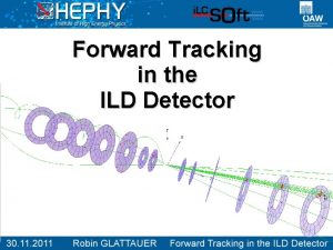 Forward Tracking in the ILD Detector ILC the