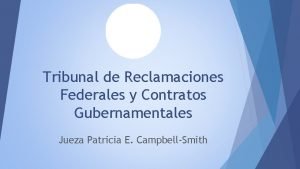 Tribunal de Reclamaciones Federales y Contratos Gubernamentales Jueza