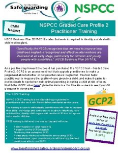 Child Neglect NSPCC Graded Care Profile 2 Practitioner