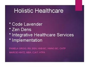 Code lavender in healthcare