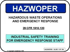 Hazwoper definition