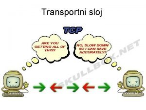Transportni sloj Transportni sloj Osnovni zadatak transportnog sloja