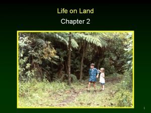 Life on Land Chapter 2 1 Terrestrial Biomes