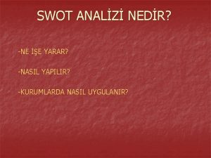 Swot n Swot n