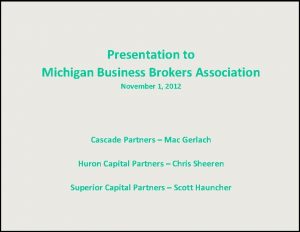 Business brokers detroit