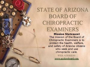 Arizona board of chiropractic examiners