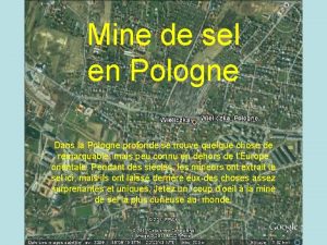 Mine de sel en Pologne Mine de sel