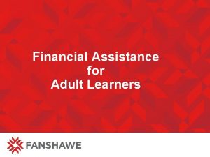 Fanshawe college bursaries