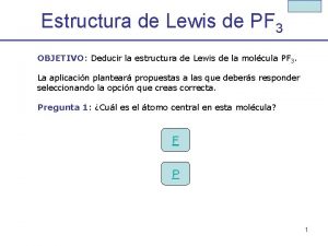 Estructura de lewis del pf3