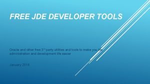 Jde object browser