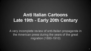 Anti italian cartoon