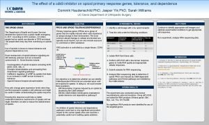 The effect of a cdk 9 inhibitor on