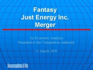 Fantasy Just Energy Inc Merger An Economic Analysis