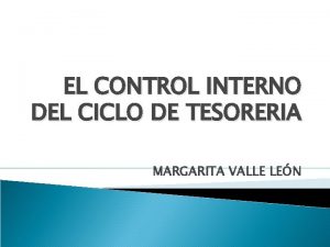 Ciclo de tesoreria control interno