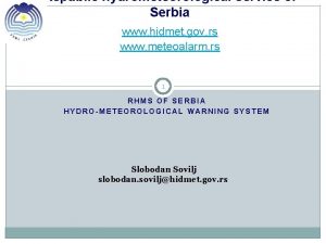 Www.hidmet.gov.rs Www.hidmet.gov.rs