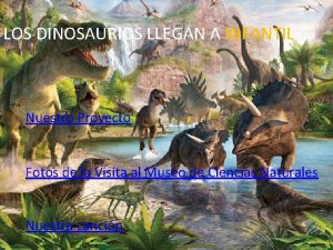 Proyecto dinosaurios infantil