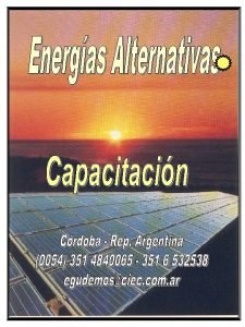 Energas Alternativas Electricidad Integral Curso Descripcin Clculos y