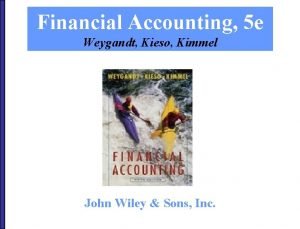 Kimmel accounting tools 5e