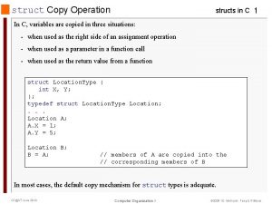 How to copy a struct in c How to copy a struct in c