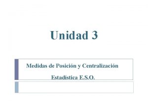 Percentiles