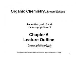 Organic Chemistry Second Edition Janice Gorzynski Smith University